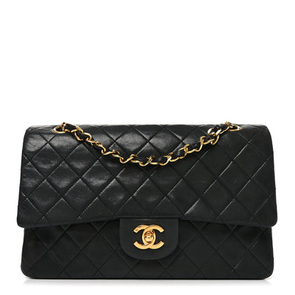 Chanel Lambskin Quilted Medium Double Flap Black 1 of 10