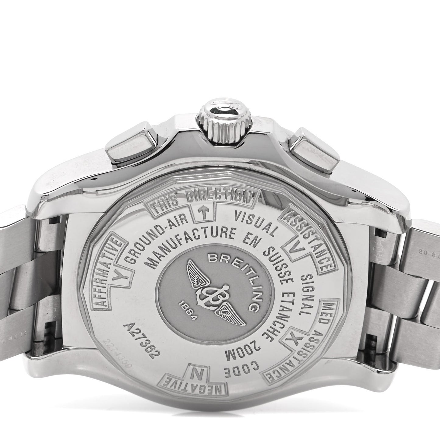 Stainless Steel 44mm Skyracer Chronograph Automatic Watch Grey A27362
