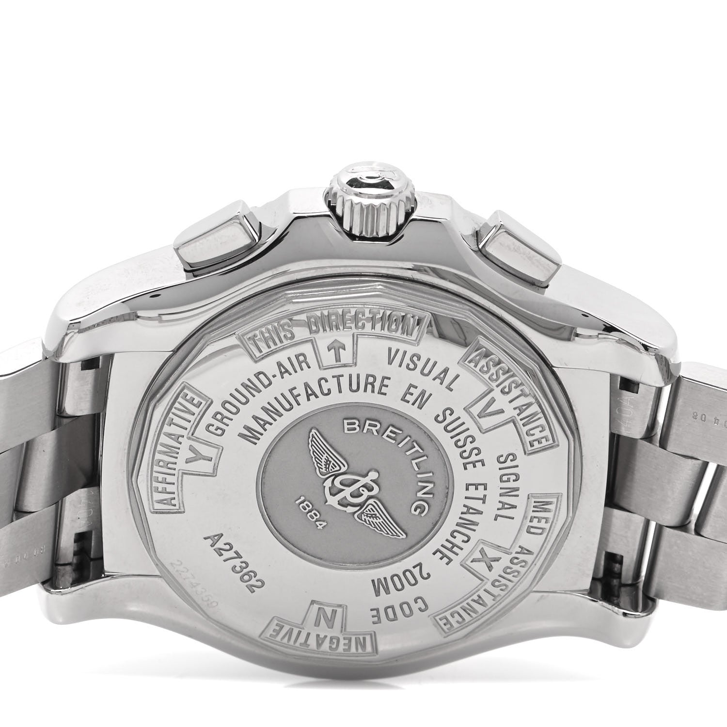 Breitling Stainless Steel 44mm Skyracer Chronograph Automatic Watch Grey A27362 4 of 4