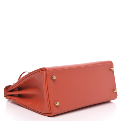 Hermes Taurillon Novillo Verso Kelly Retourne 28 Capucine 4 of 10