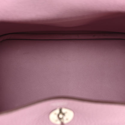 Hermes Taurillon Clemence Mini Lindy 20 Mauve Sylvestre 5 of 12