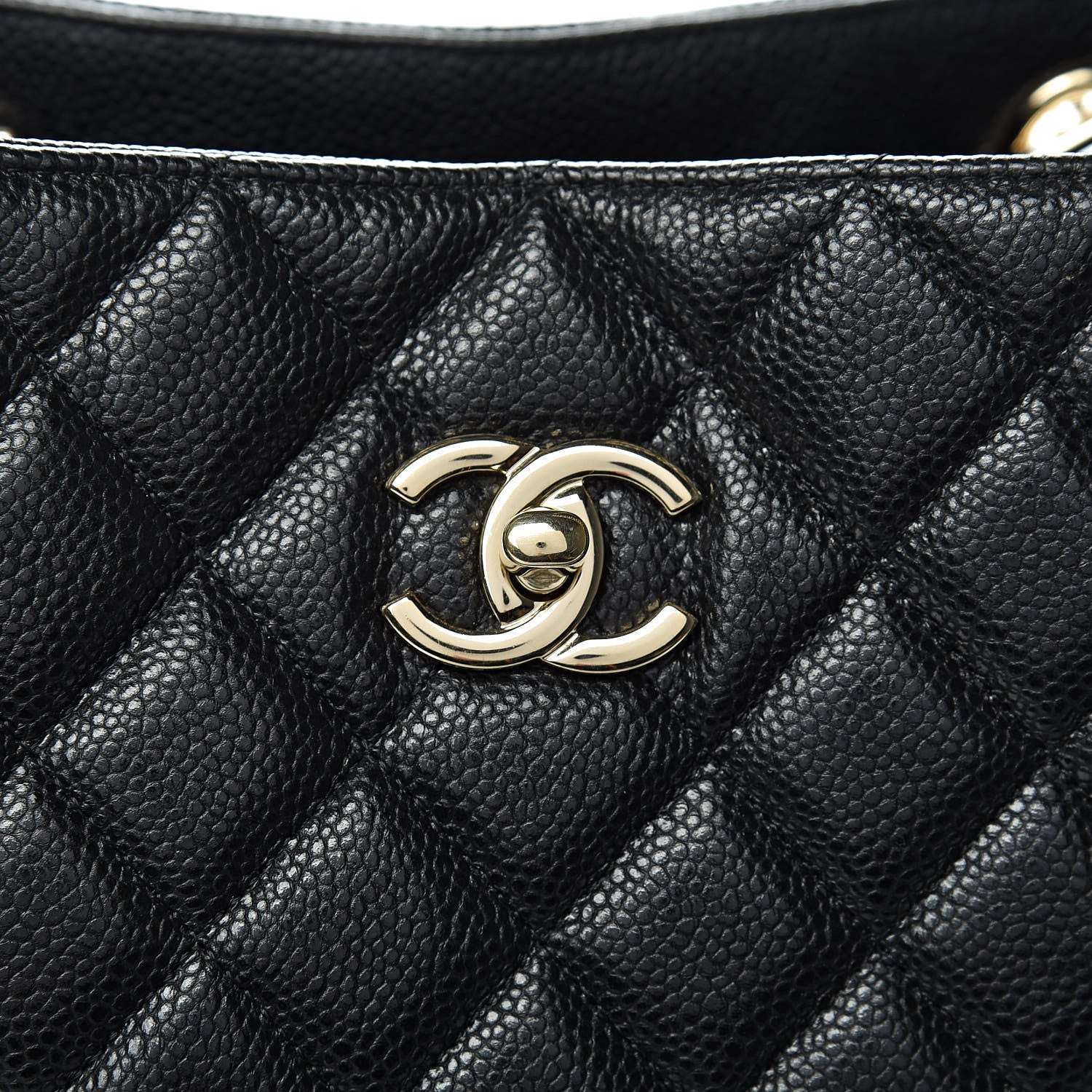Chanel Caviar Quilted Large Shopping Tote Black 8 of 10
