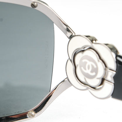 Chanel Swarovski Crystal Camellia CC Sunglasses 4164-B Black 6 of 6