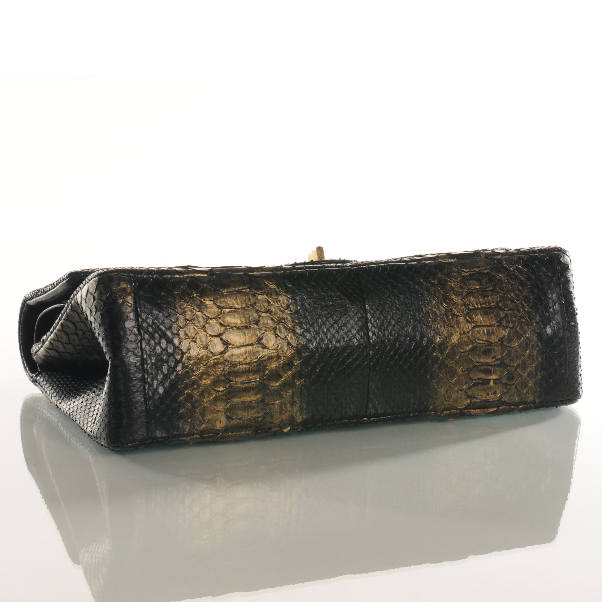 Chanel Python 2.55 Reissue 226 Flap Black Gold 4 of 7