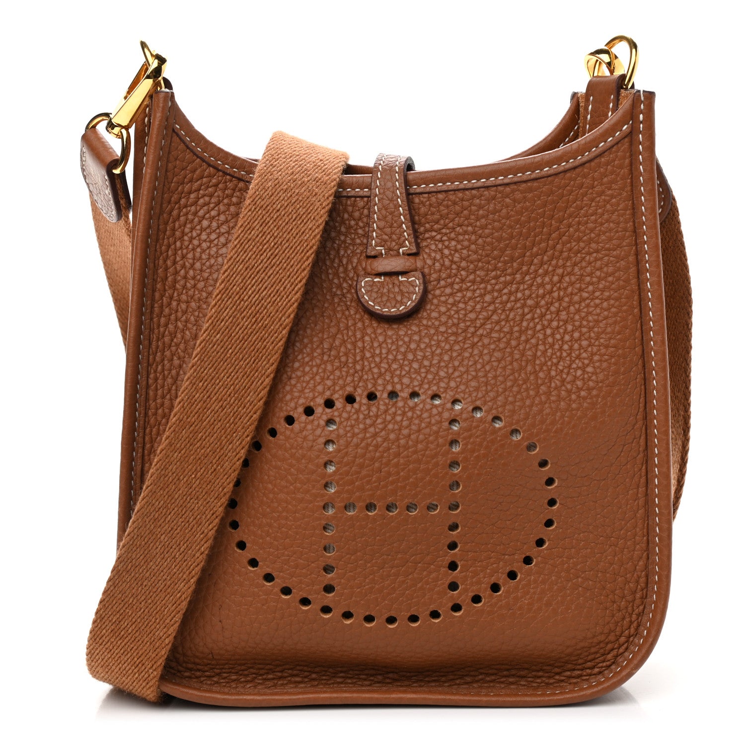 Hermes Taurillon Clemence Evelyne TPM Gold 1 of 11