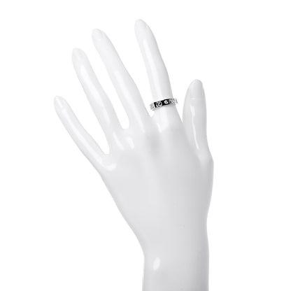 Gucci 18K White Gold Diamond Icon Thin Band Ring 50 5.25 2 of 6