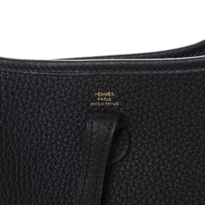 Hermes Taurillon Clemence Evelyne TPM Black 8 of 10
