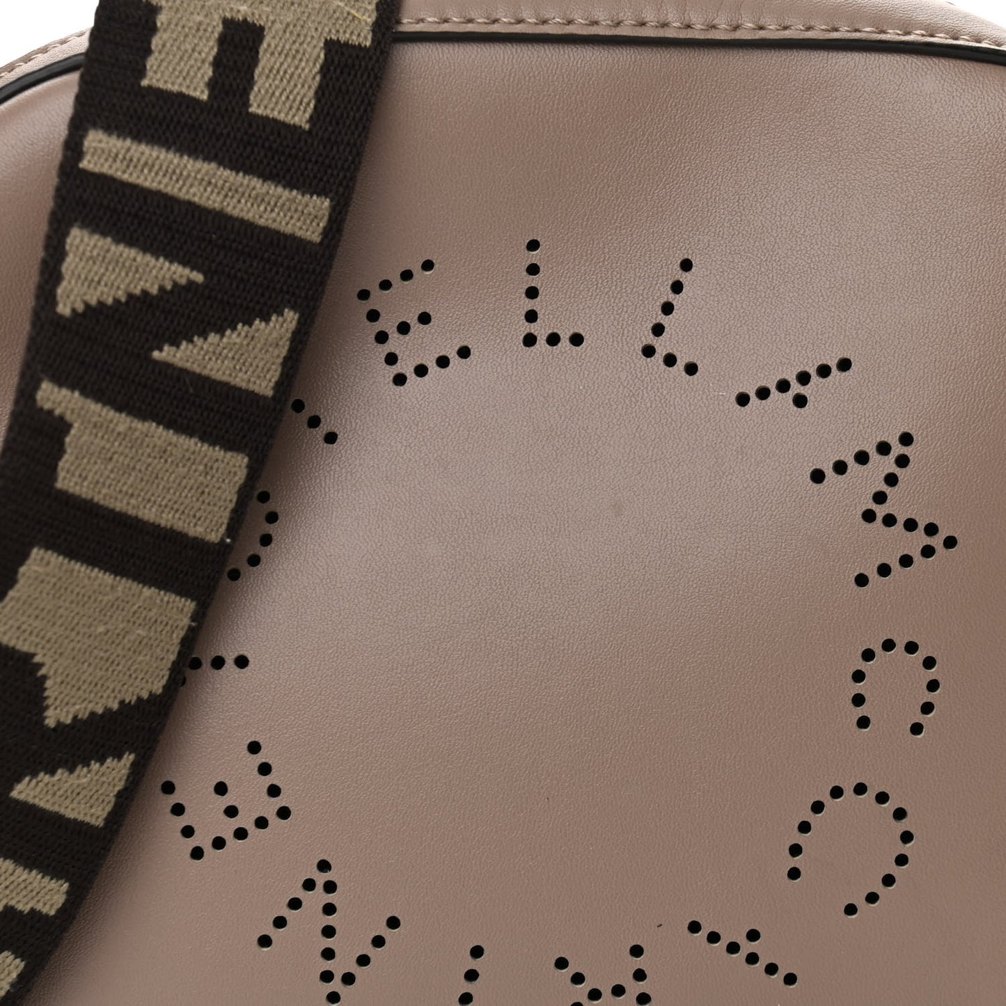 Eco Alter Nappa Perforated Logo Mini Bag Dark Taupe