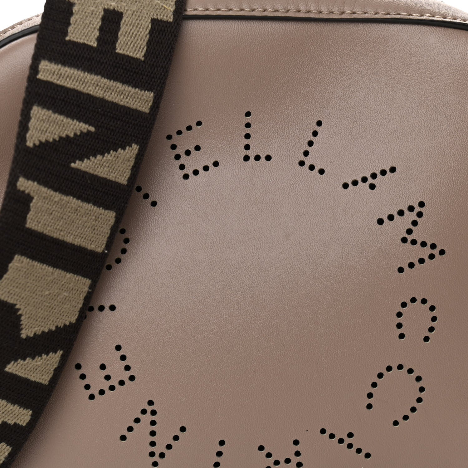 Stella McCartney Eco Alter Nappa Perforated Logo Mini Bag Dark Taupe 7 of 11