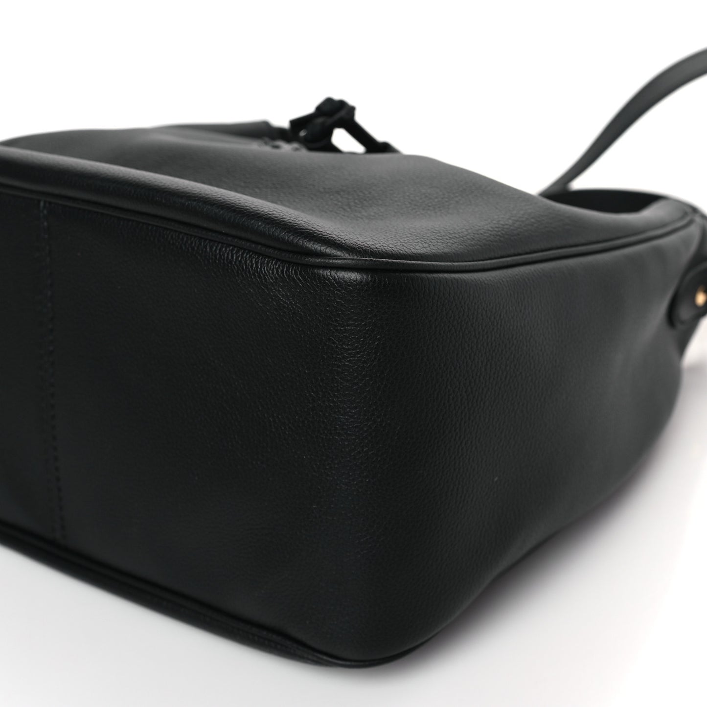 Grained Calfskin La Medusa Bucket Bag Black
