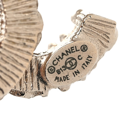 Chanel Enamel CC Baroque Earrings Black Gold 4 of 5