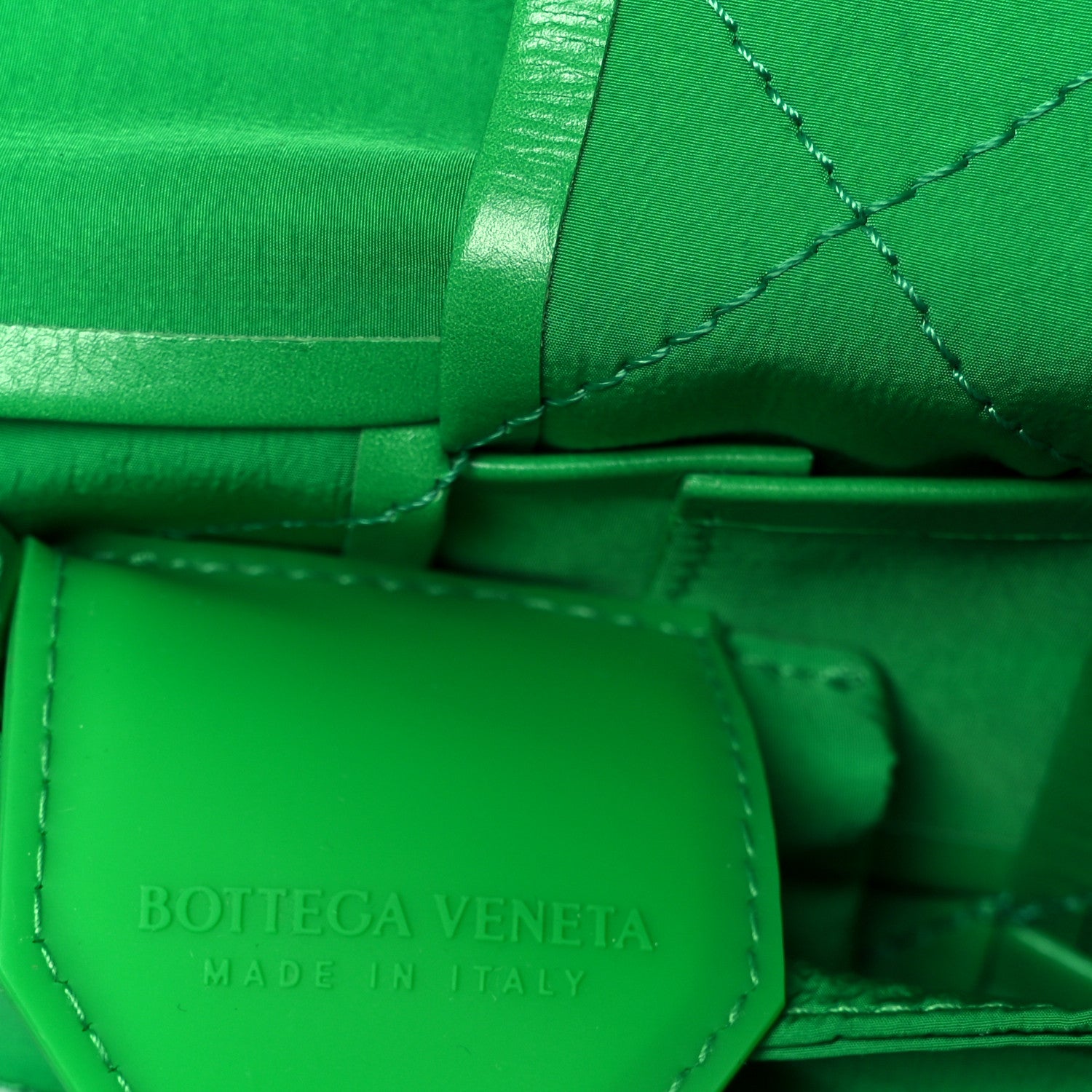 Bottega Veneta Paper Calfskin Intreccio Cassette Belt Bag Parakeet