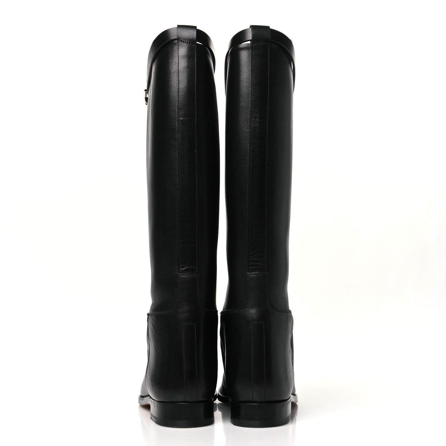 Hermes Box Kelly Jumping Boots 38.5 Black 6 of 9