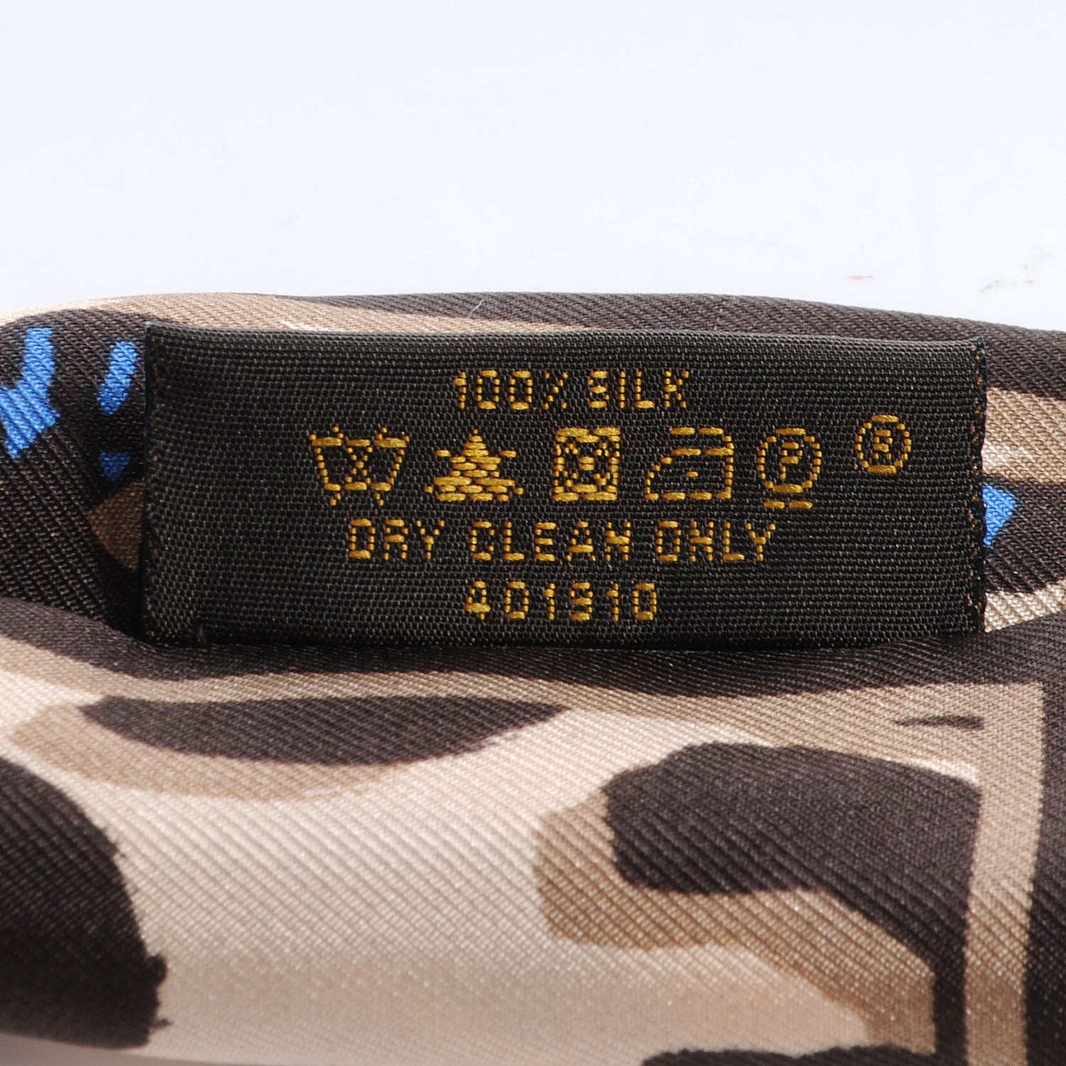 Louis Vuitton Silk Leopard Bandeau Scarf Marron 5 of 5