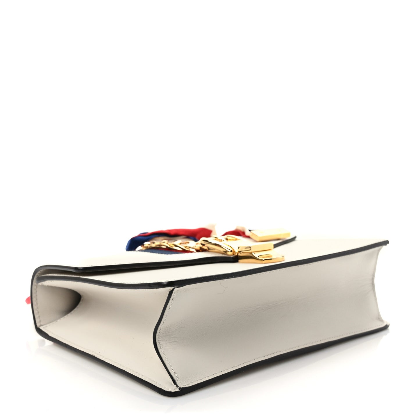 Calfskin Small Sylvie Shoulder Bag Off White