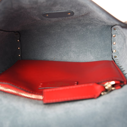 Valentino Garavani Pebbled Calfskin Rockstud Flip Lock Flap Messenger Bag Amadeus 4 of 8