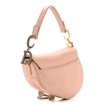 Christian Dior Satin Crystal Mini Saddle Bag Powder Beige 4 of 19