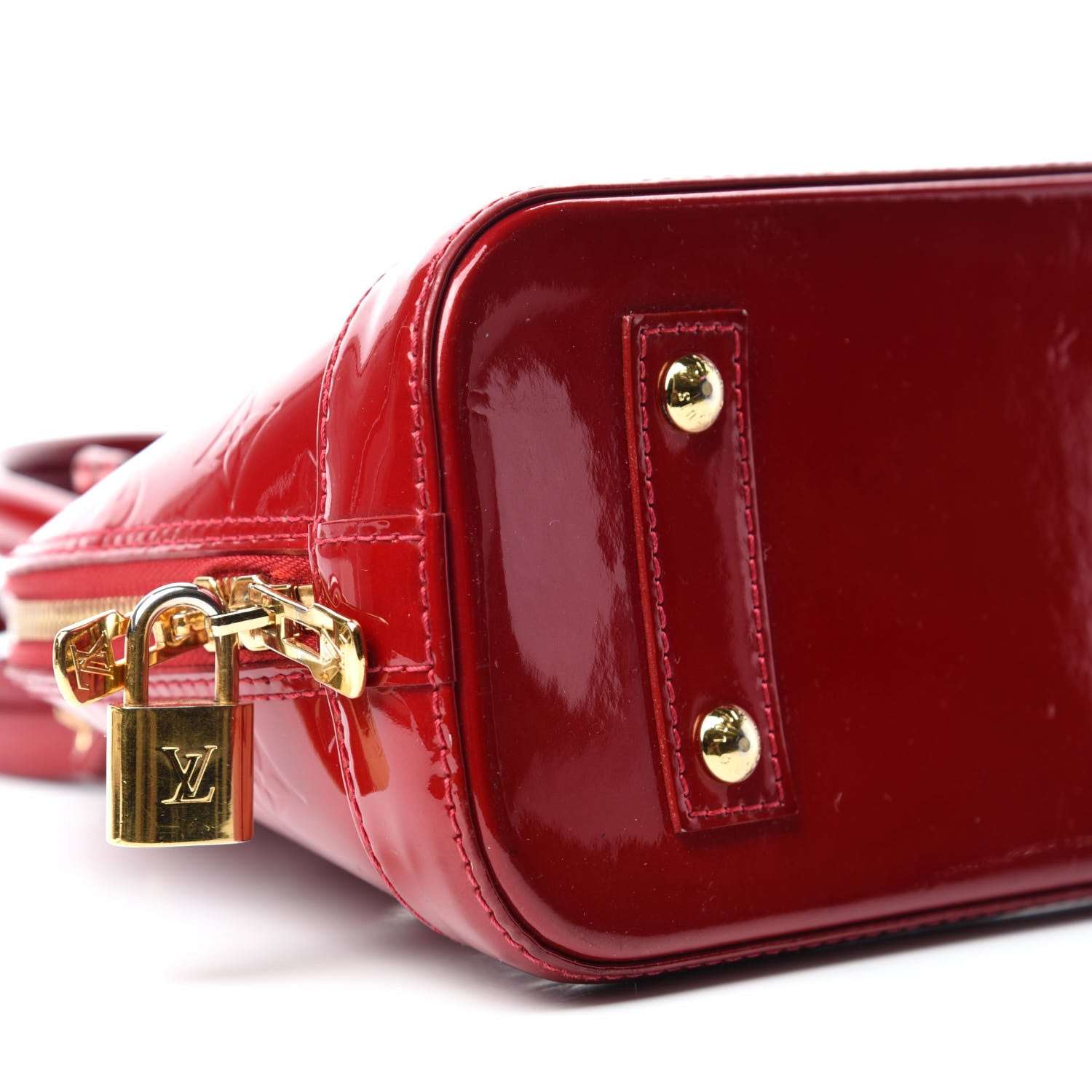 Louis Vuitton Vernis Alma BB Pomme D'Amour 6 of 11