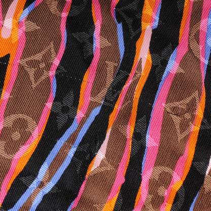 Louis Vuitton Silk Wool Zebra Shawl 4 of 9