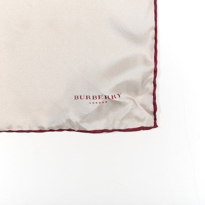 Burberry Silk Square Scarf Beige 2 of 4