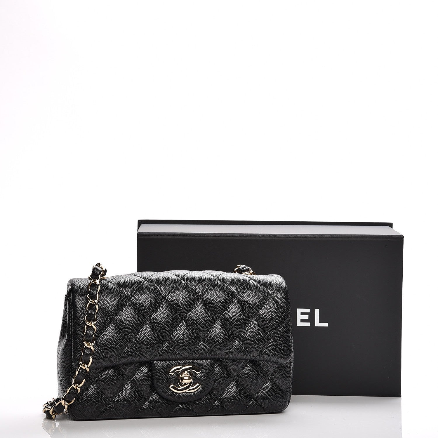 Chanel Caviar Quilted Mini Rectangular Flap Black 8 of 8