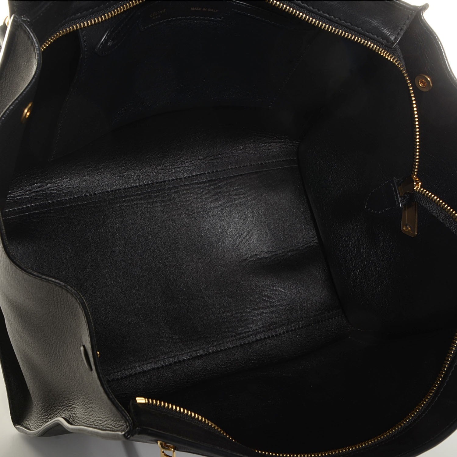 Celine Crocodile Embossed Medium Trapeze Black 6 of 8