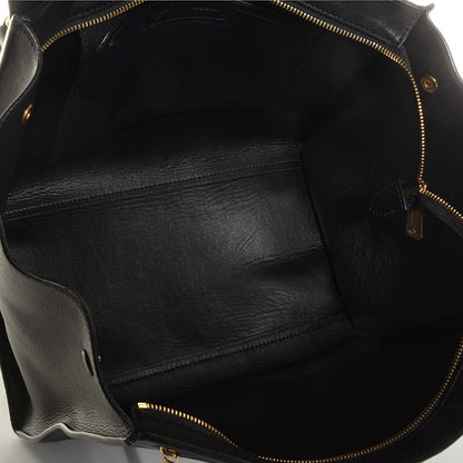 Celine Crocodile Embossed Medium Trapeze Black 6 of 8