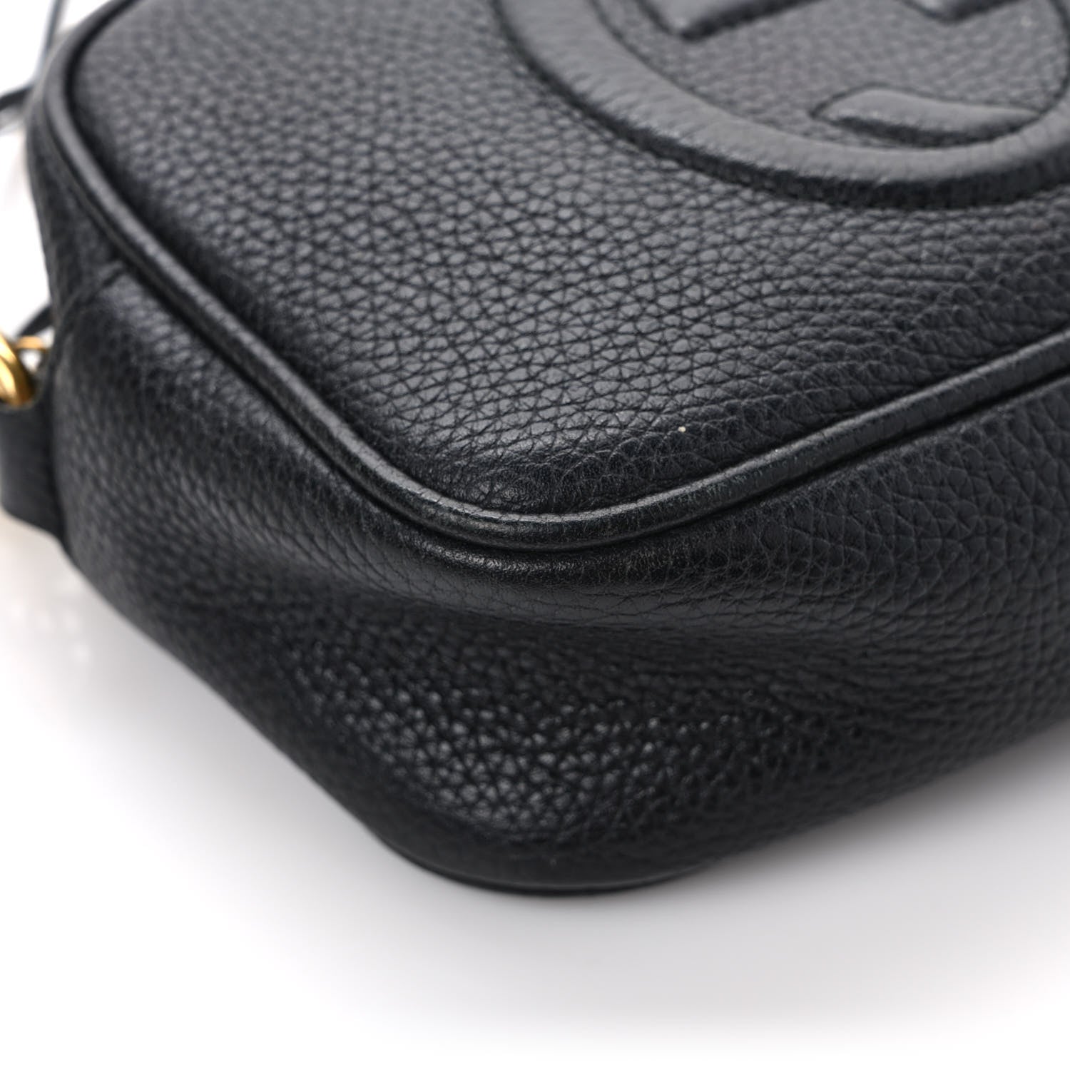 Gucci Pebbled Calfskin Mini Soho Disco Bag Black 10 of 12
