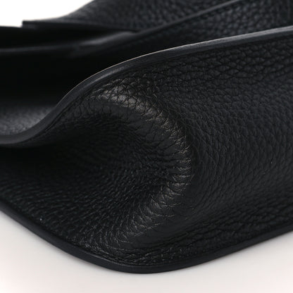 Hermes Taurillon Clemence Halzan 25 Black 8 of 10