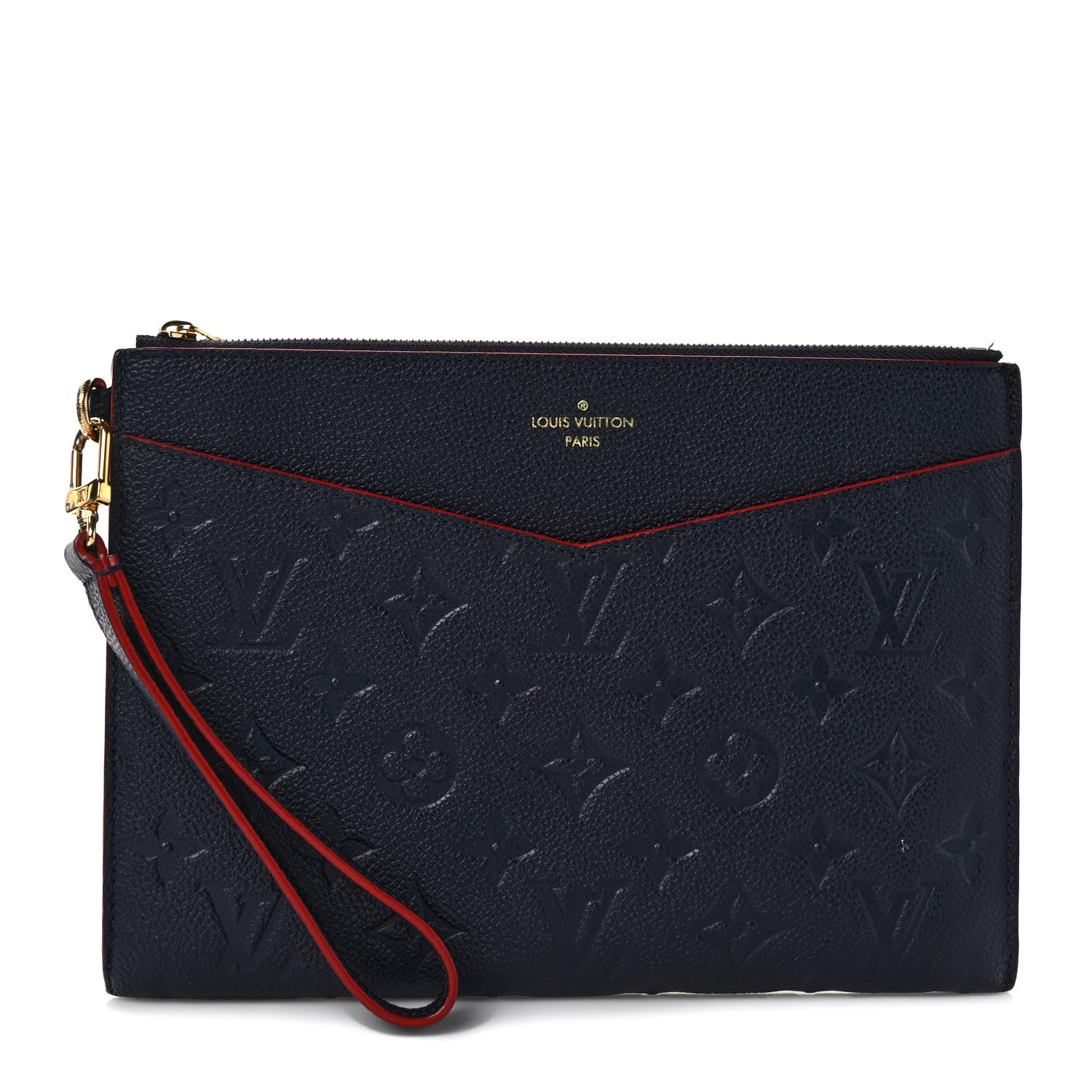 Louis Vuitton Empreinte Pochette Melanie MM Marine Rouge 1 of 6