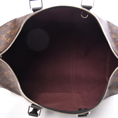 Louis Vuitton Monogram Macassar Keepall Bandouliere 45 5 of 9