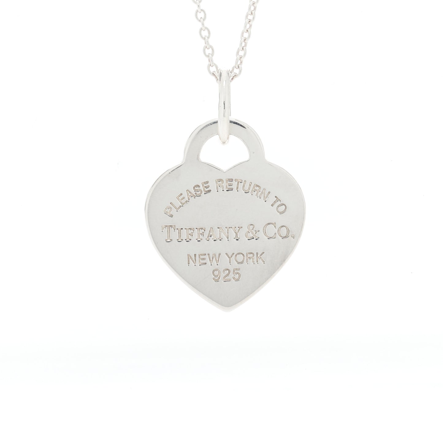 Sterling Silver Medium Return to Tiffany Heart Pendant Necklace