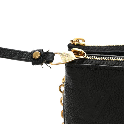Louis Vuitton Empreinte Double Zip Pochette Black 15 of 16