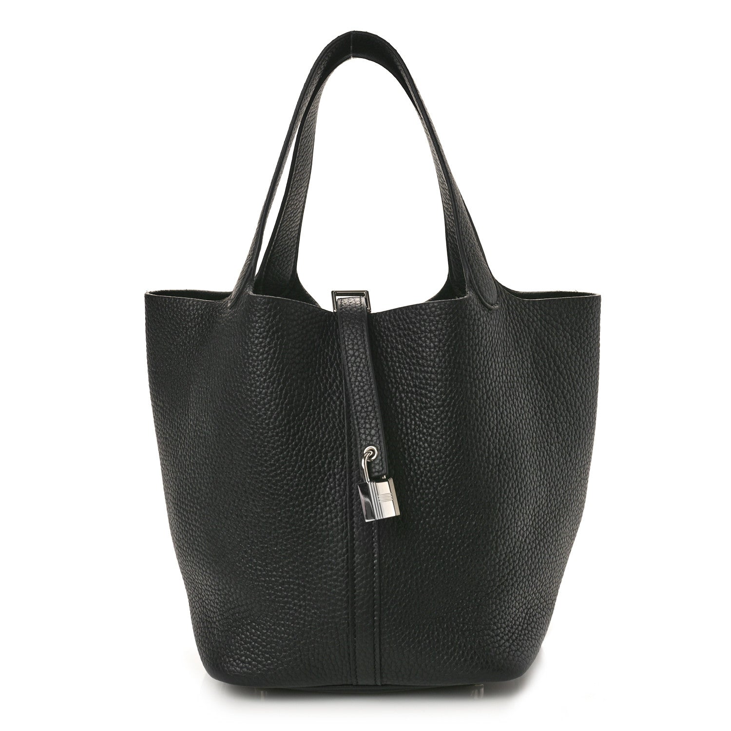 Hermes Taurillon Clemence Picotin Lock 22 MM Black 1 of 11