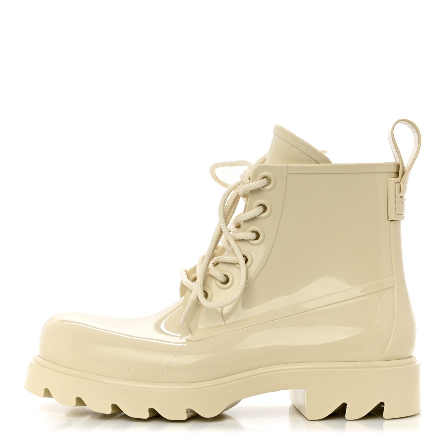 Bottega Veneta Rubber Stride Ankle Boots 38 Sea Salt 1 of 8