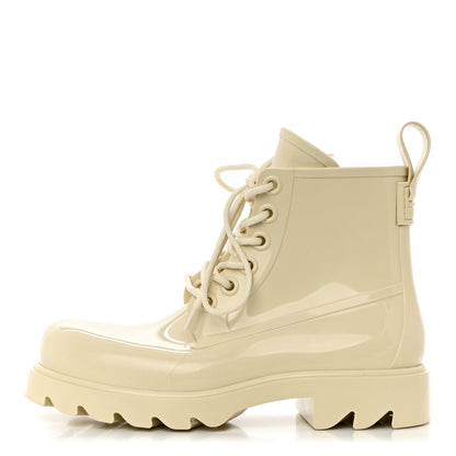 Bottega Veneta Rubber Stride Ankle Boots 38 Sea Salt 1 of 8