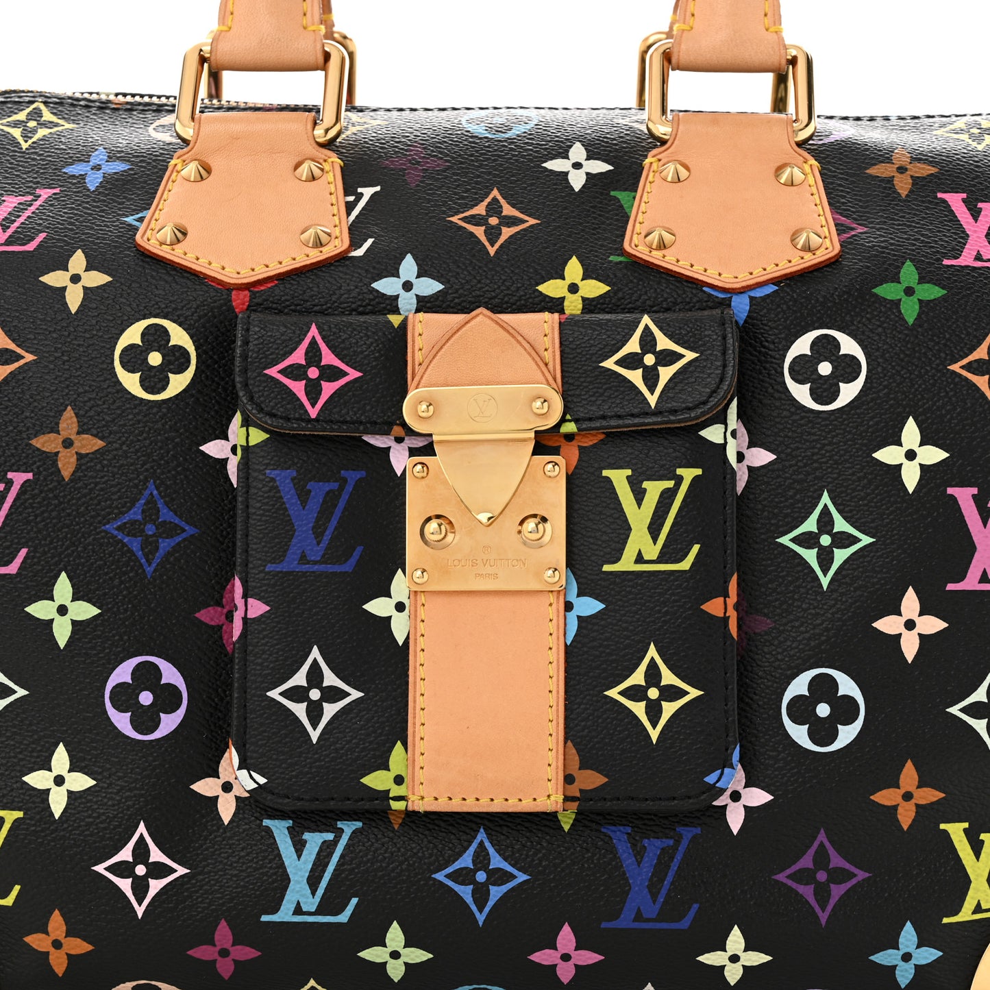 LOUIS VUITTON Monogram Multicolor Speedy 30 Black