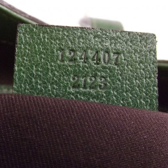 Leather Medium Bardot Green
