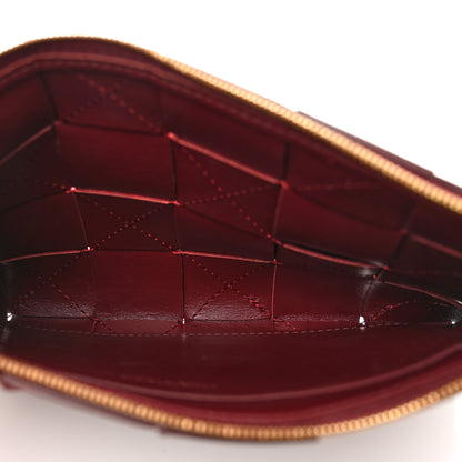 Bottega Veneta Nappa Maxi Intrecciato Small Cassette Flat Zip Pouch Bordeaux 5 of 7