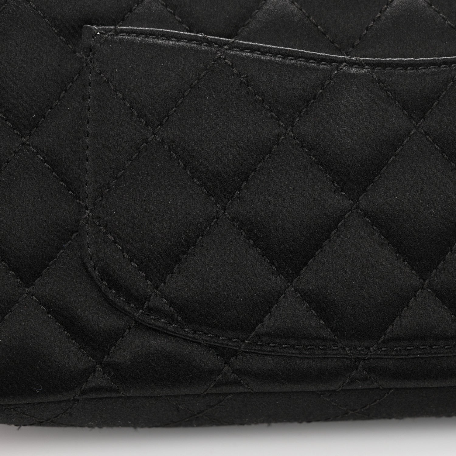 Chanel Satin Quilted Precious Jewel East West Flap Black 11 of 12