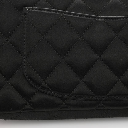 Chanel Satin Quilted Precious Jewel East West Flap Black 11 of 12