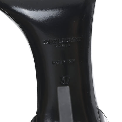 Saint Laurent Vernice Chiffon Opyum 85 Sandals 37 Black 7 of 10