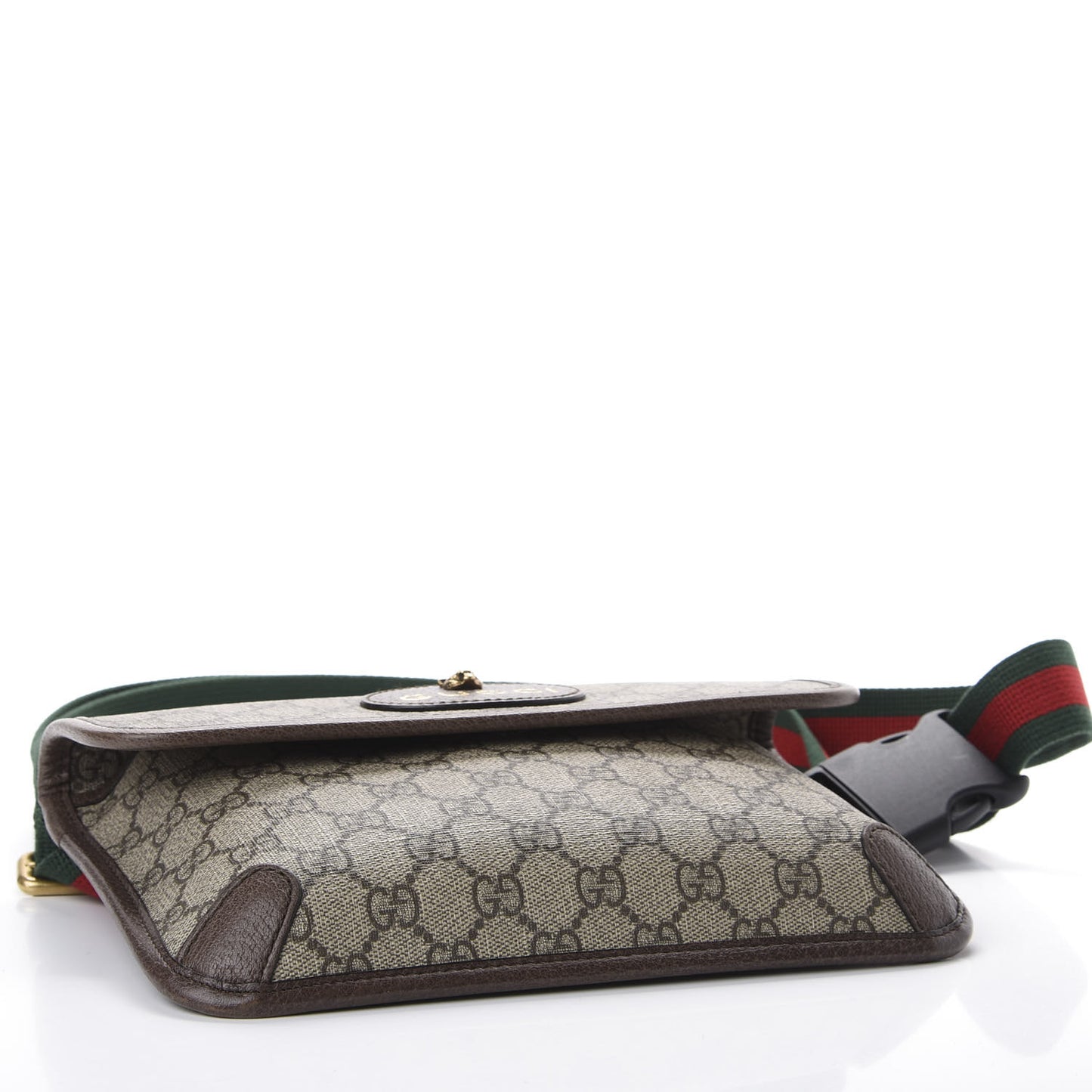 GG Supreme Monogram Neo Vintage Web Belt Bag Brown
