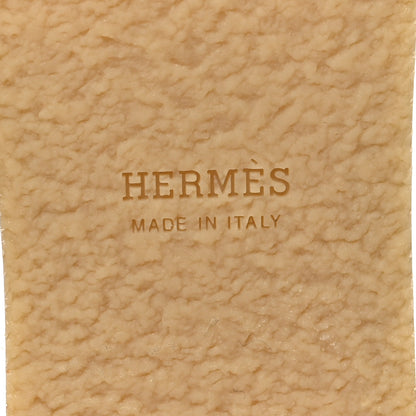 Hermes Calfskin Ellipse Sandals 37 Black 7 of 10