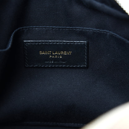 Saint Laurent Calfskin Matelasse Lou Camera Bag Dark Latte 6 of 10