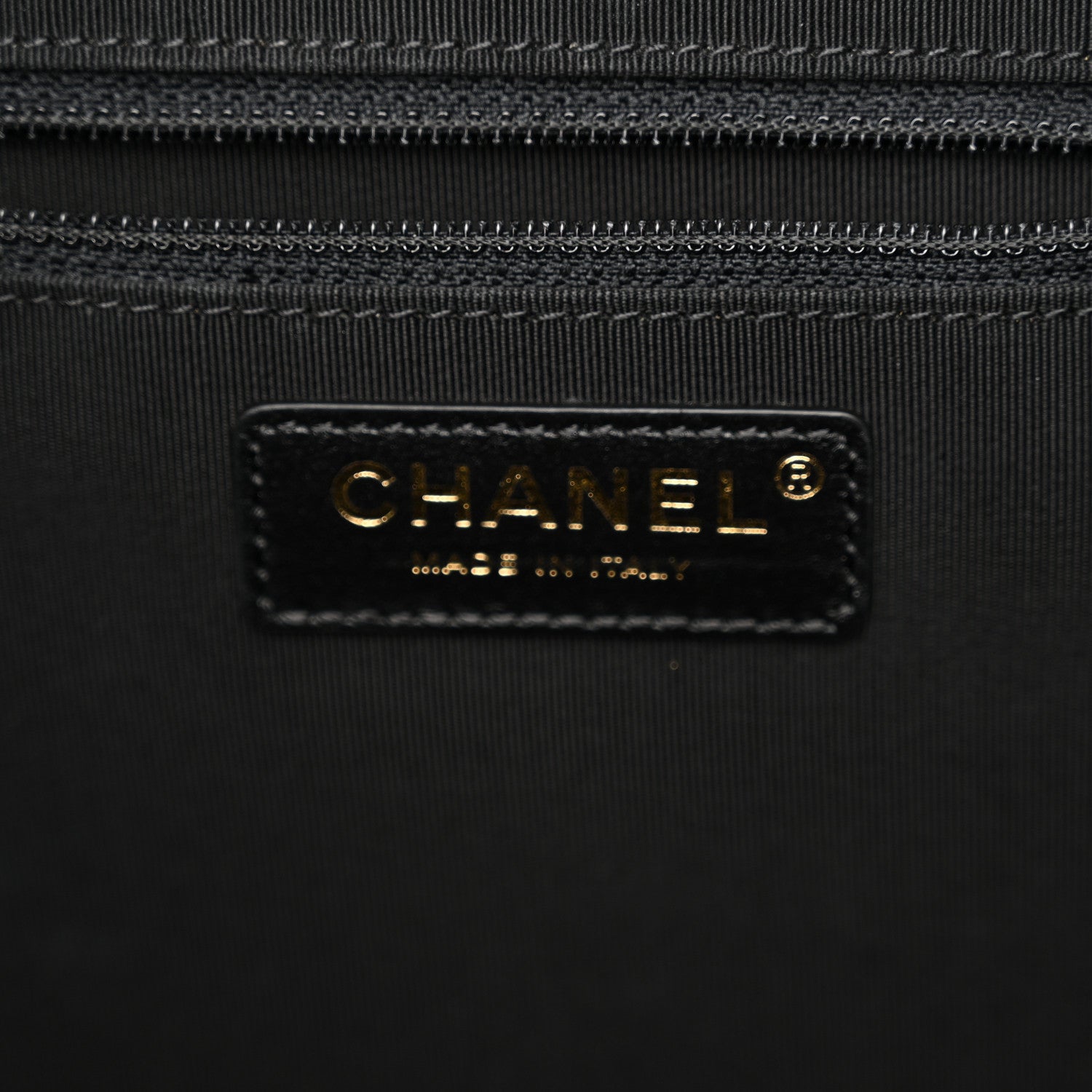 Chanel Bullskin Stitched Large Shopping Bag Black 6 of 10