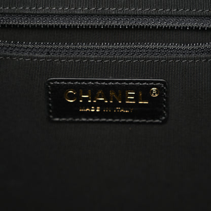 Chanel Bullskin Stitched Large Shopping Bag Black 6 of 10