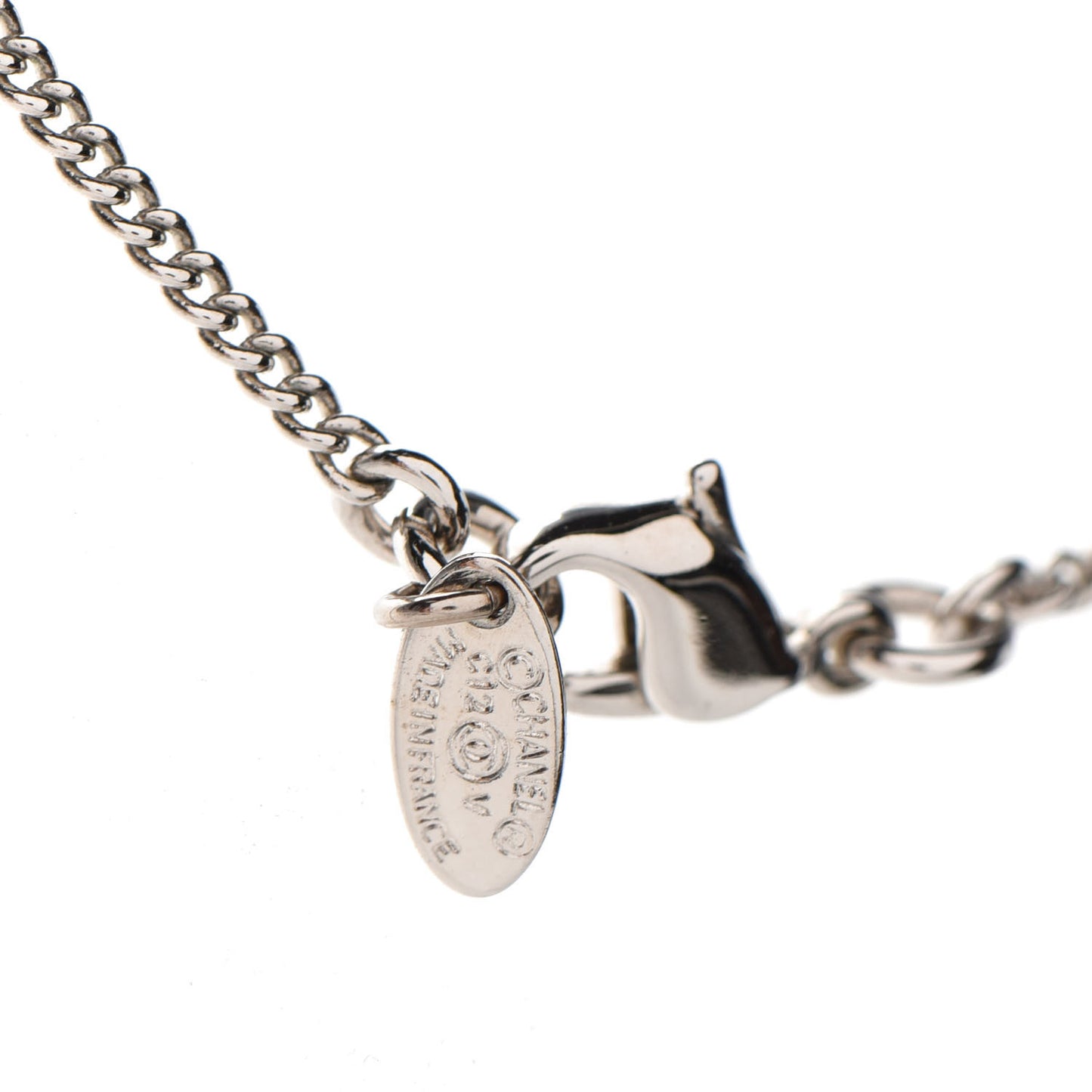 Crystal Timeless CC Necklace Silver