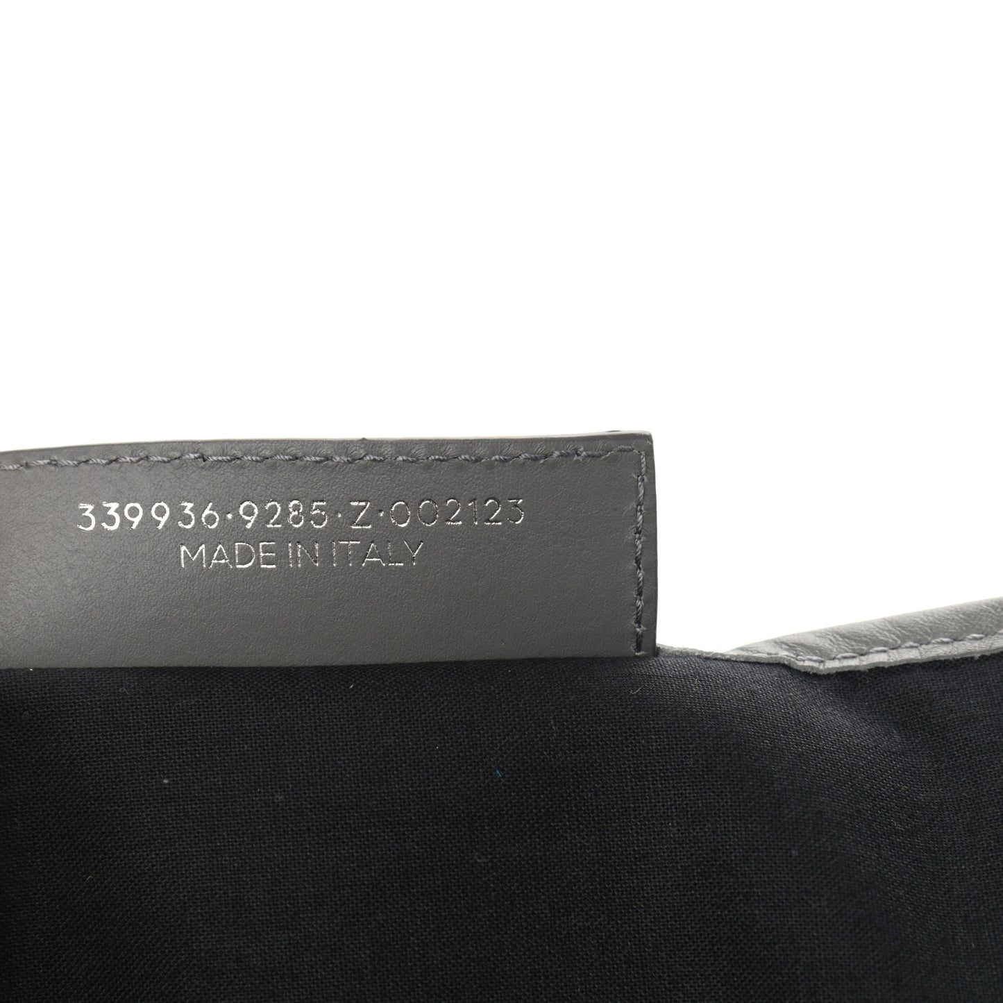 Cotton Canvas Calfskin M Navy Cabas Grey