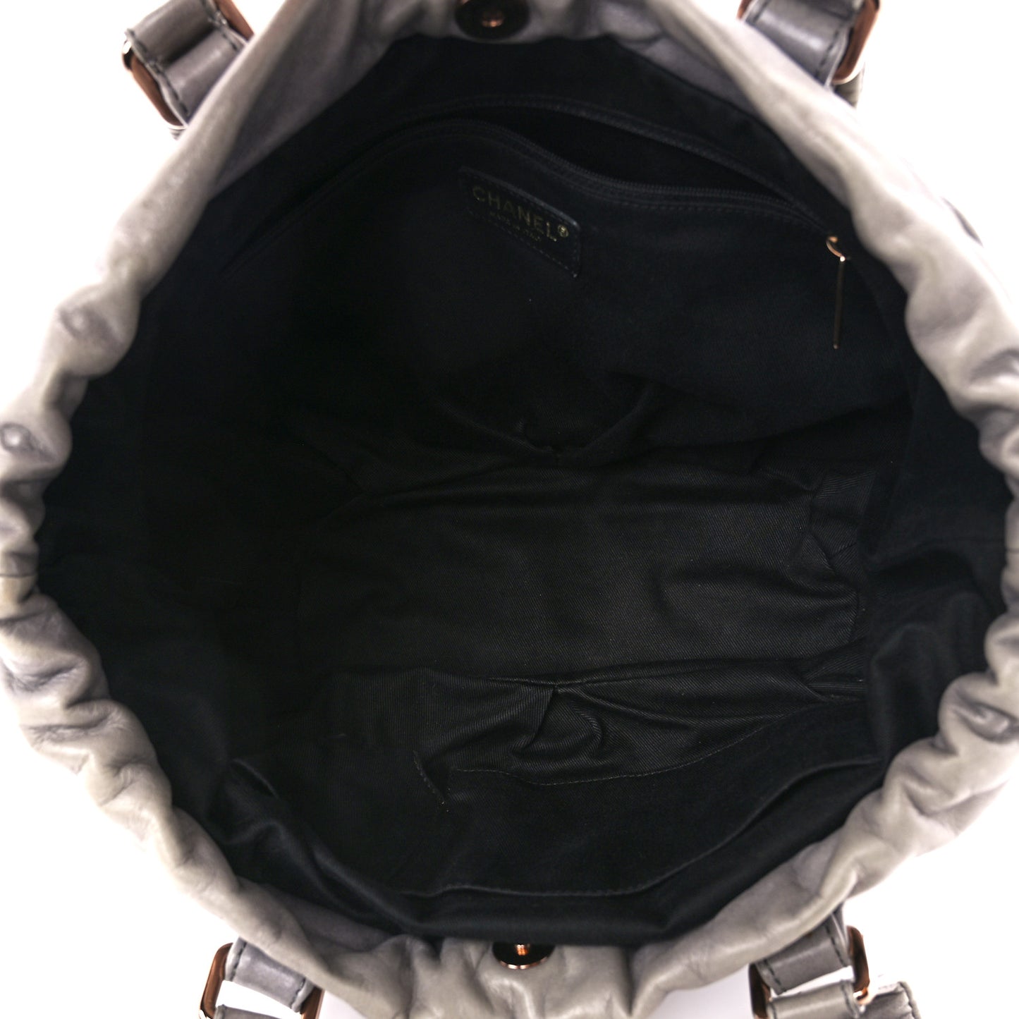 Lambskin Quilted Cloudy Bundle East West Tote Grey